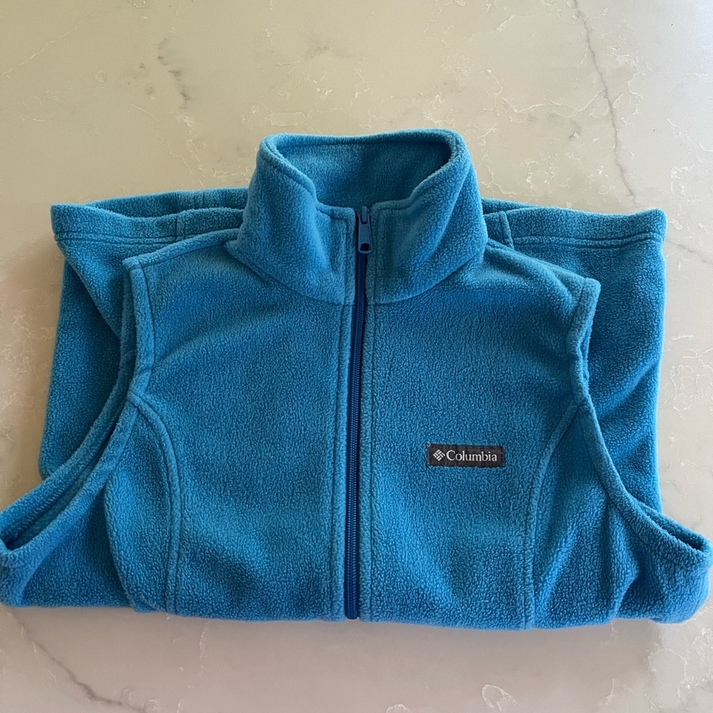 Columbia Electric Blue Fleece Vest
